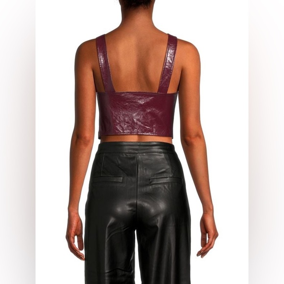 Faux leatherer pant and top set - Picture 2 of 10